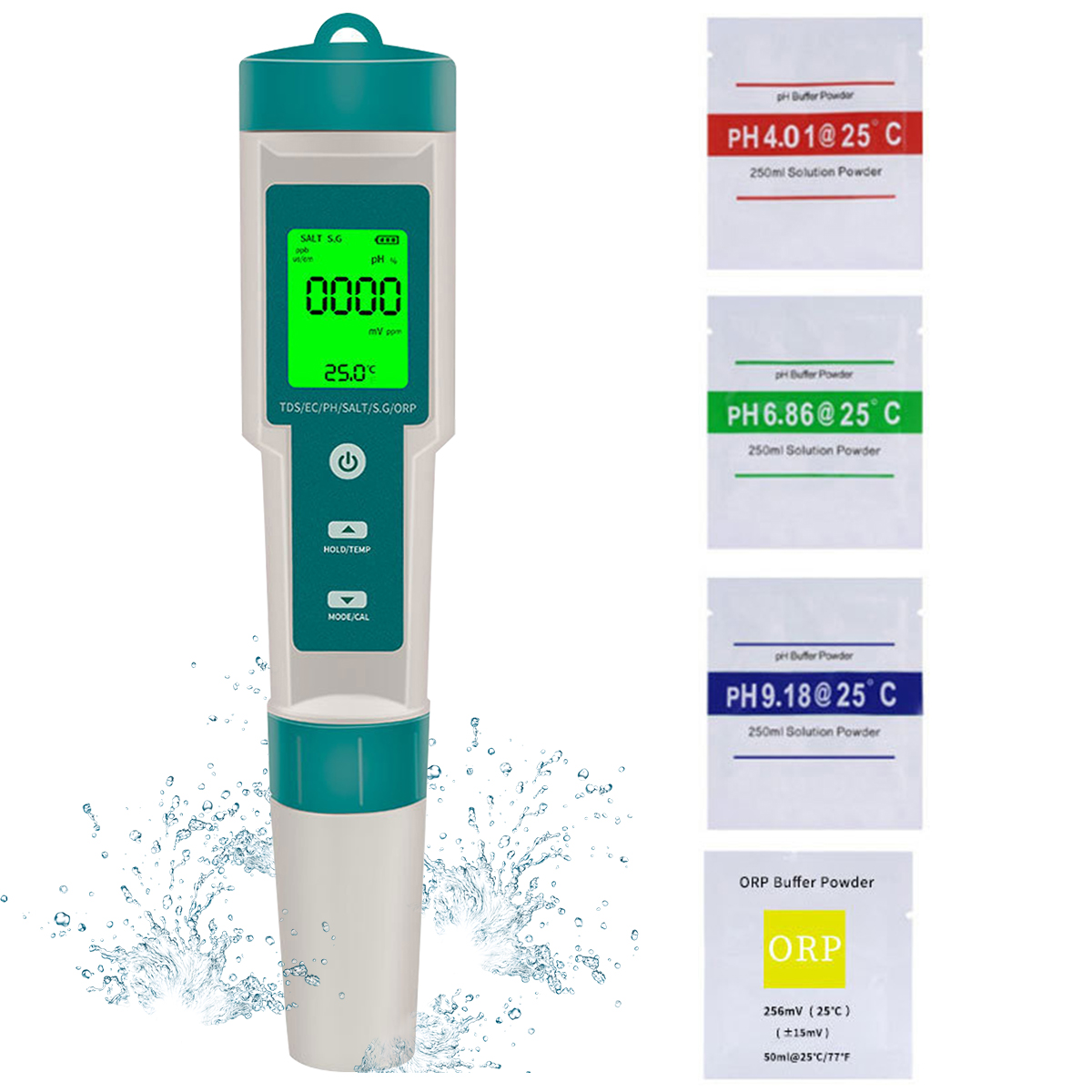 Ph Meter Digital Water Tester - Misuratore PH digitale 7 in 1