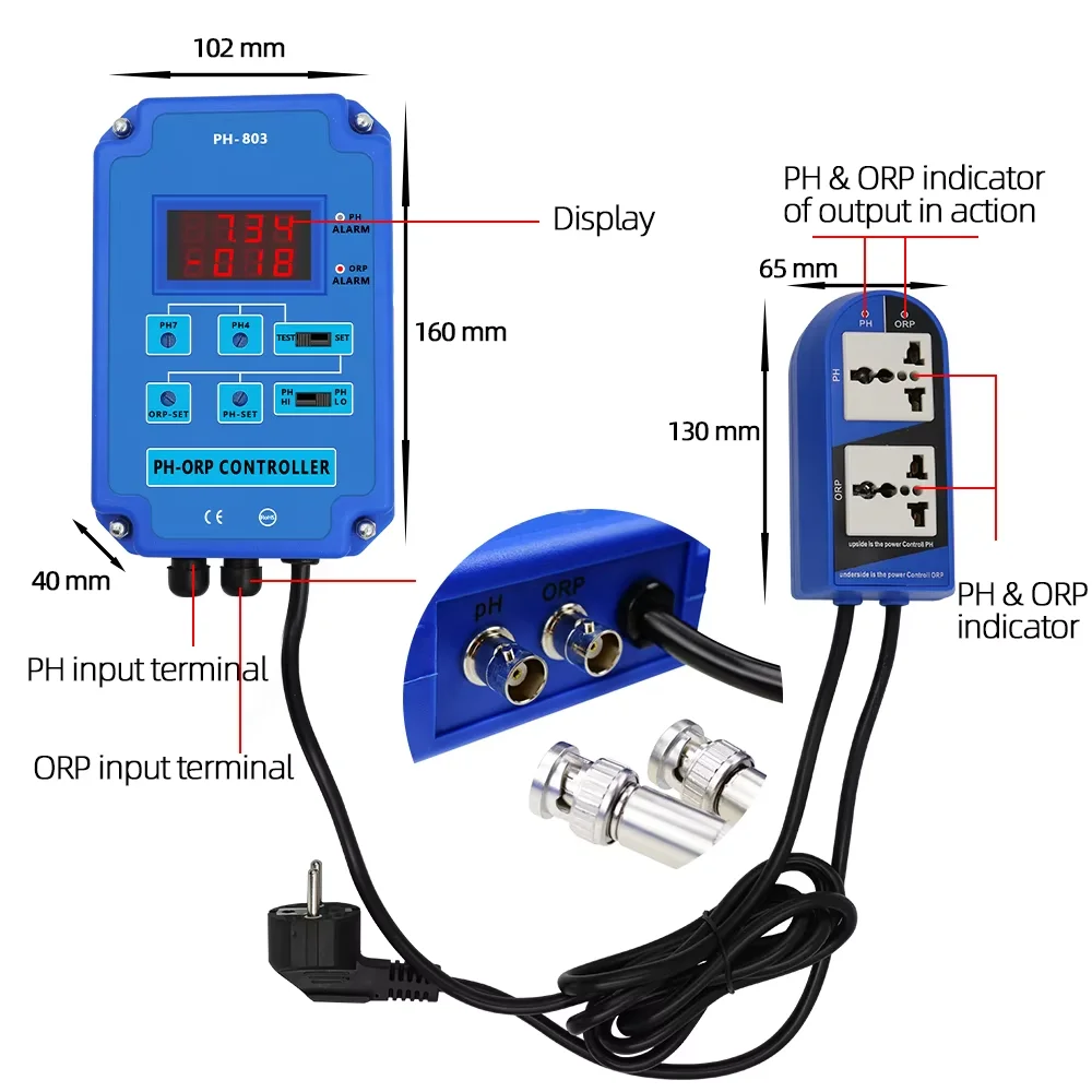 Ph Meter Digital Water Tester - Misuratore di pH digitale, tester di
