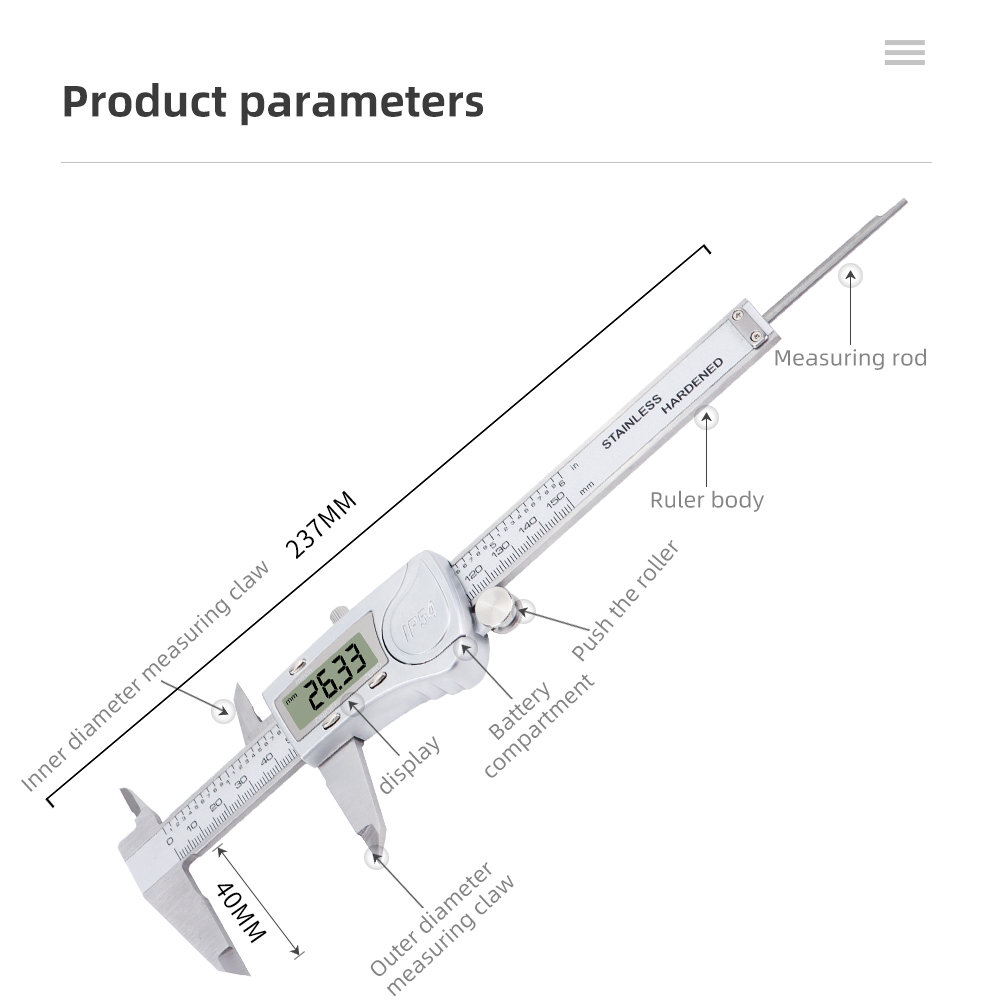 Calibro digitale in acciaio in - Digital Caliper 150Mm Stainless Steel recensione e prezzo