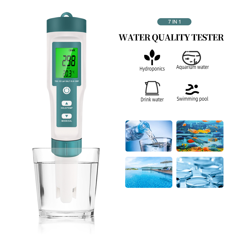 7 in 1 Tester digitale della q - Ph Meter Digital Water Tester recensione e prezzo
